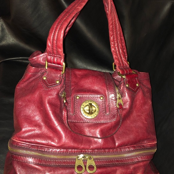 Marc Jacobs | Bags | Marc Jacobs Posh Super K Tote Red | Poshmark